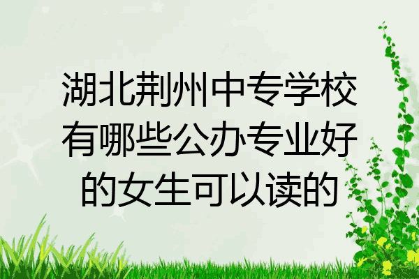 湖北荆州中专学校有哪些公办专业好的女生可以读的