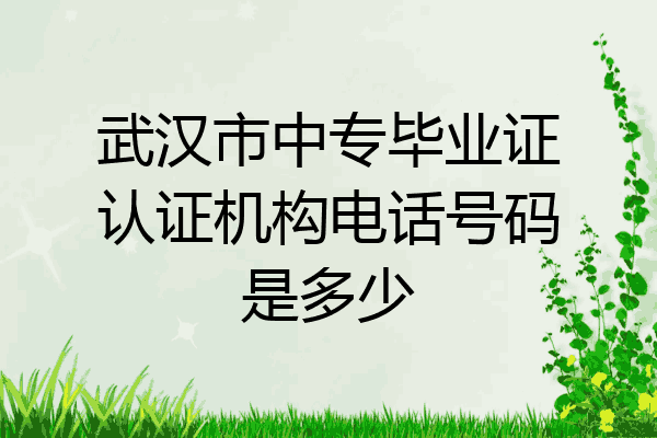 武汉市中专毕业证认证机构电话号码是多少