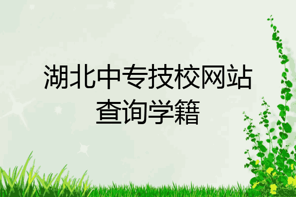 湖北中专技校网站查询学籍