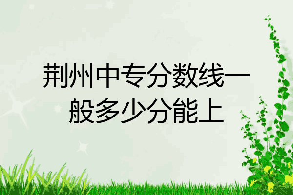 荆州中专分数线一般多少分能上