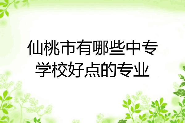仙桃市有哪些中专学校好点的专业