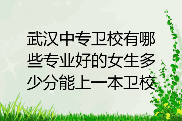 武汉中专卫校有哪些专业好的女生多少分能上一本卫校