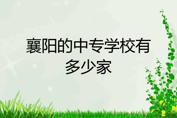 襄阳的中专学校有多少家