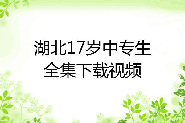 湖北17岁中专生全集下载视频