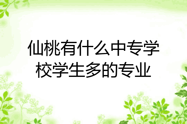 仙桃有什么中专学校学生多的专业