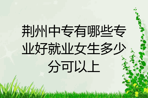 荆州中专有哪些专业好就业女生多少分可以上
