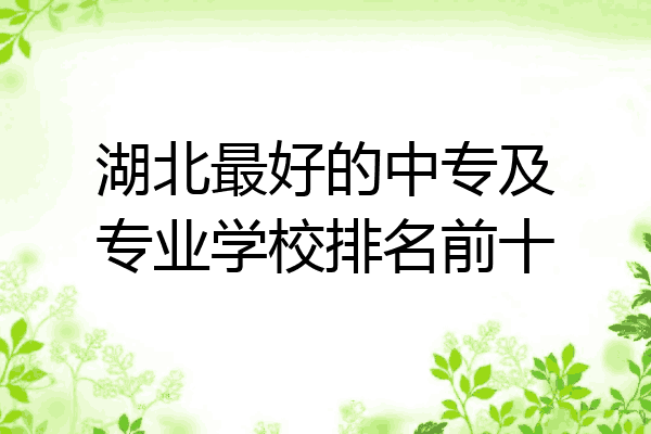 湖北最好的中专及专业学校排名前十