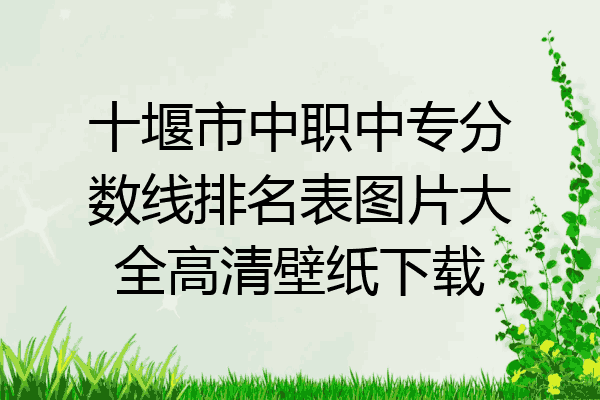 十堰市中职中专分数线排名表图片大全高清壁纸下载
