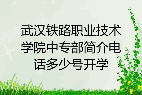 武汉铁路职业技术学院中专部简介电话多少号开学