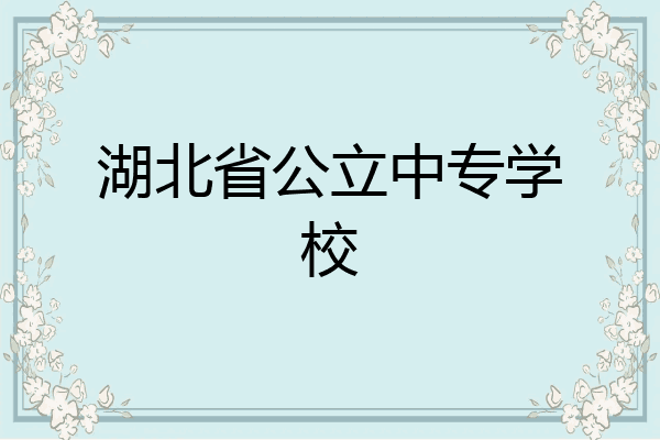 湖北省公立中专学校