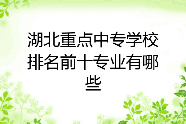 湖北重点中专学校排名前十专业有哪些