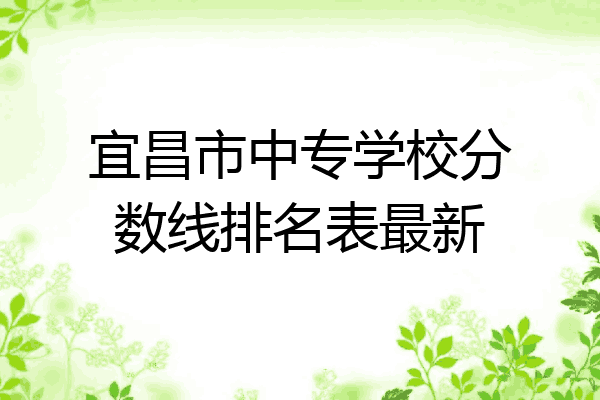 宜昌市中专学校分数线排名表最新