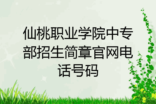 仙桃职业学院中专部招生简章官网电话号码