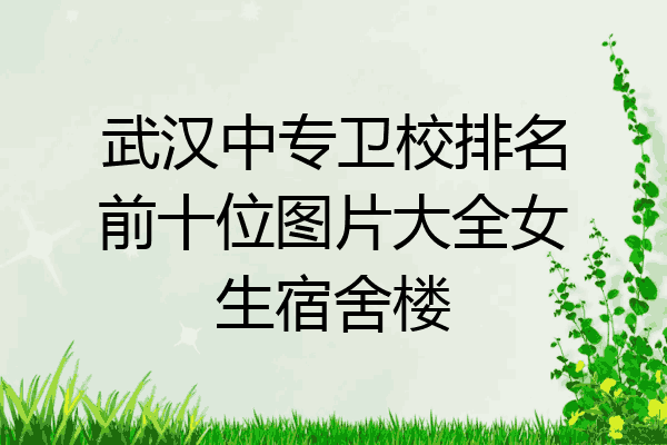 武汉中专卫校排名前十位图片大全女生宿舍楼