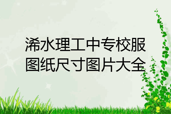 浠水理工中专校服图纸尺寸图片大全