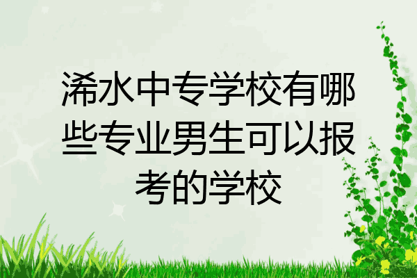 浠水中专学校有哪些专业男生可以报考的学校