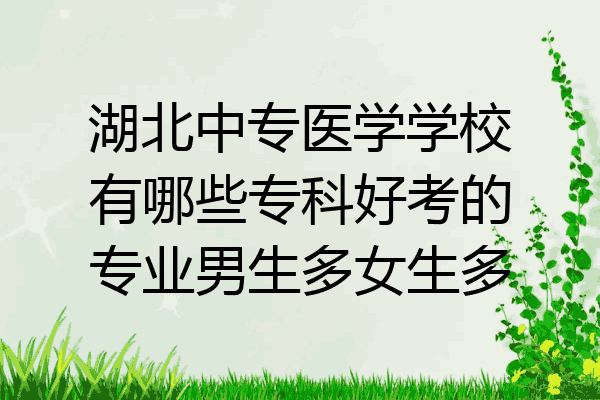 湖北中专医学学校有哪些专科好考的专业男生多女生多