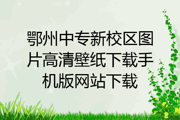 鄂州中专新校区图片高清壁纸下载手机版网站下载