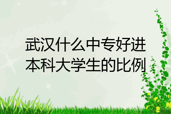 武汉什么中专好进本科大学生的比例