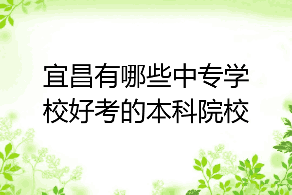 宜昌有哪些中专学校好考的本科院校
