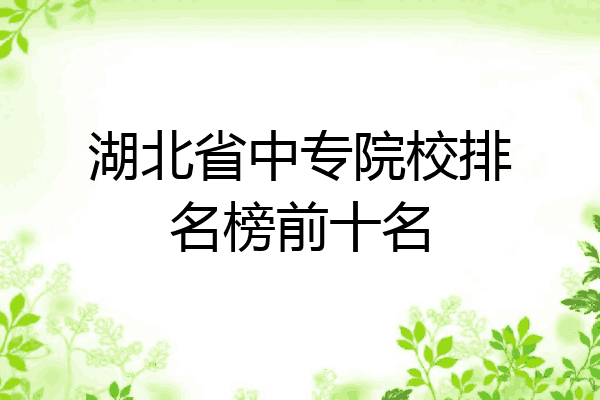 湖北省中专院校排名榜前十名