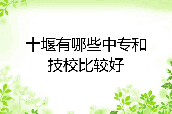 十堰有哪些中专和技校比较好