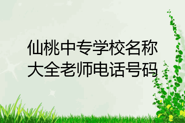 仙桃中专学校名称大全老师电话号码