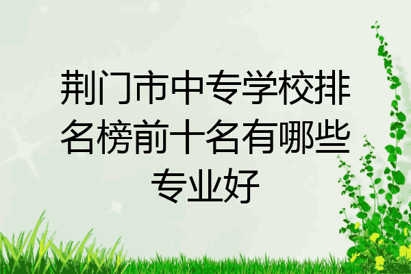 荆门市中专学校排名榜前十名有哪些专业好
