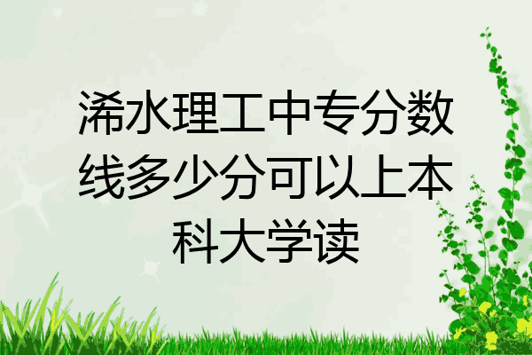 浠水理工中专分数线多少分可以上本科大学读