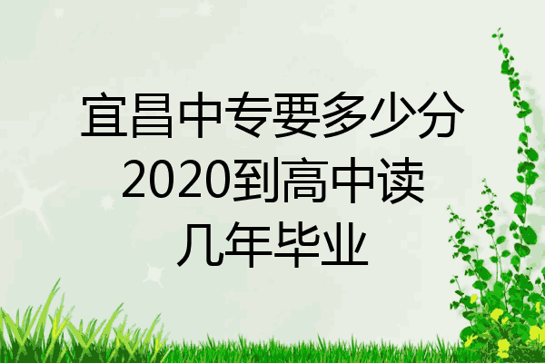 宜昌中专要多少分2020到高中读几年毕业