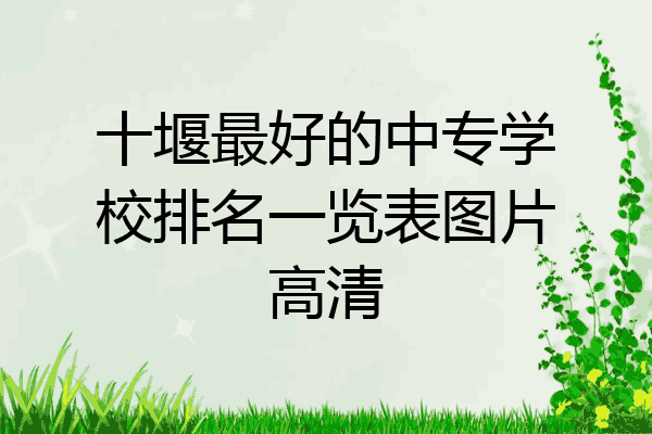 十堰最好的中专学校排名一览表图片高清