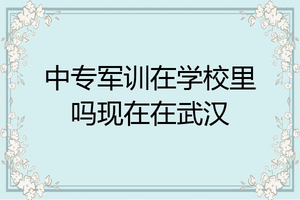 中专军训在学校里吗现在在武汉