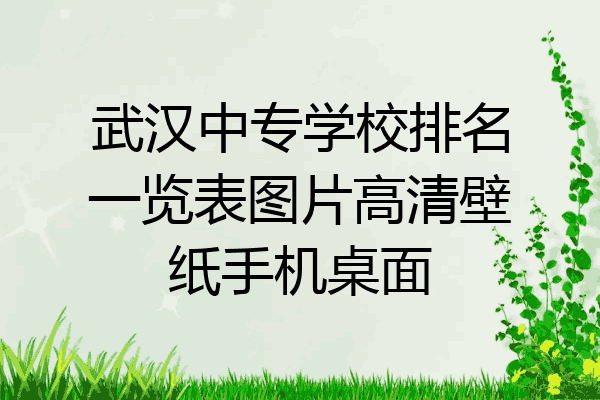 武汉中专学校排名一览表图片高清壁纸手机桌面