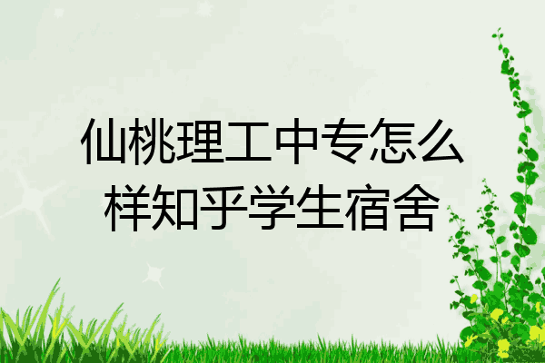 仙桃理工中专怎么样知乎学生宿舍