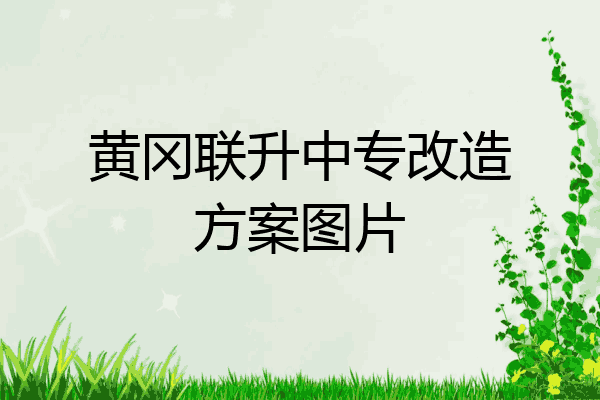 黄冈联升中专改造方案图片