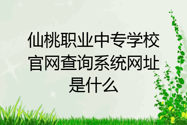仙桃职业中专学校官网查询系统网址是什么