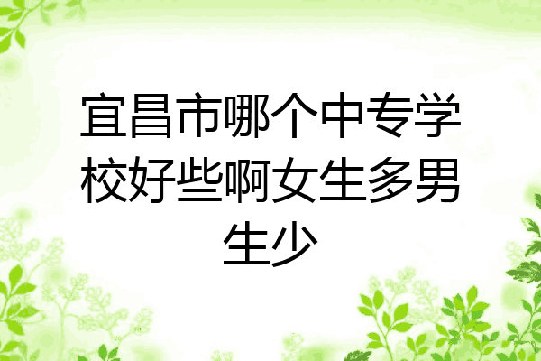 宜昌市哪个中专学校好些啊女生多男生少