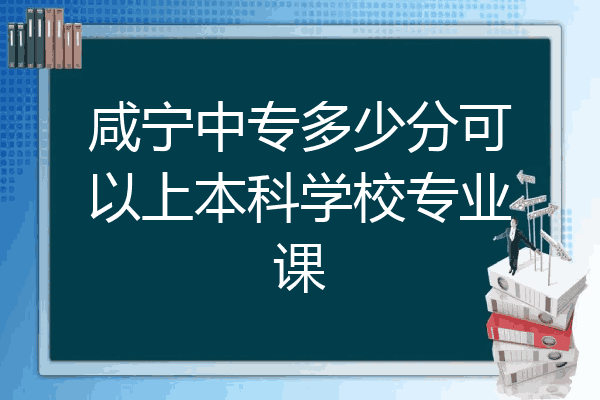 咸宁中专多少分可以上本科学校专业课