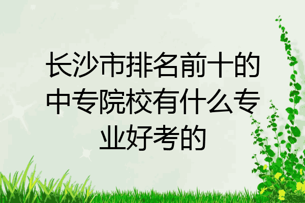 长沙市排名前十的中专院校有什么专业好考的