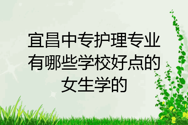 宜昌中专护理专业有哪些学校好点的女生学的
