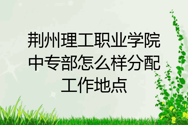 荆州理工职业学院中专部怎么样分配工作地点
