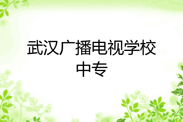武汉广播电视学校中专