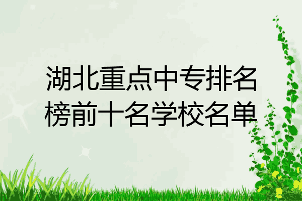 湖北重点中专排名榜前十名学校名单