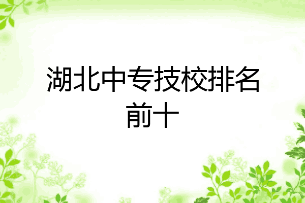 湖北中专技校排名前十