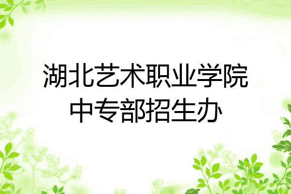 湖北艺术职业学院中专部招生办