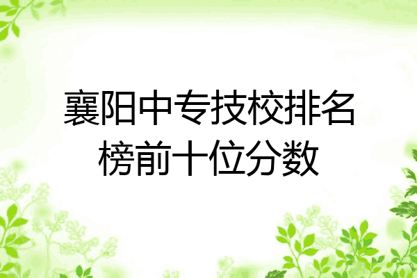 襄阳中专技校排名榜前十位分数