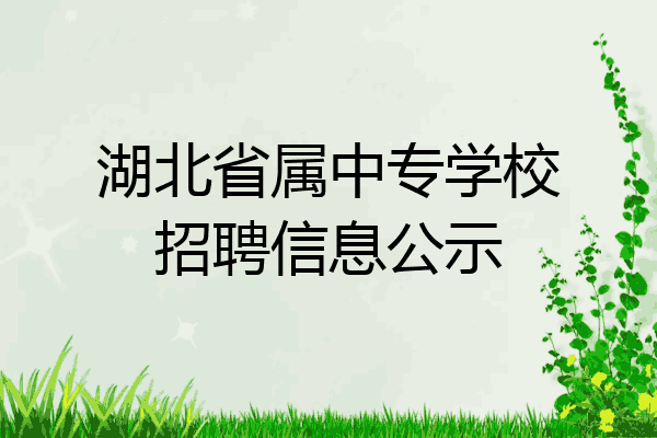 湖北省属中专学校招聘信息公示