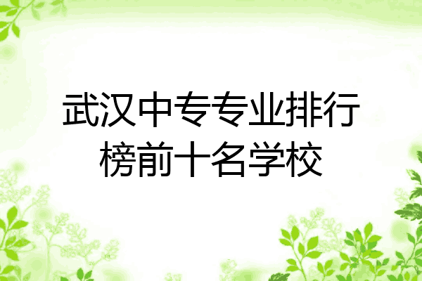 武汉中专专业排行榜前十名学校