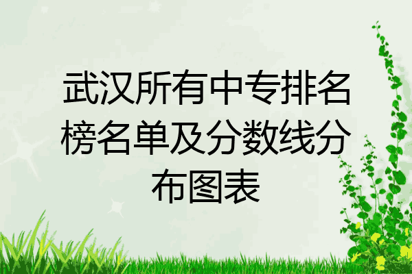 武汉所有中专排名榜名单及分数线分布图表