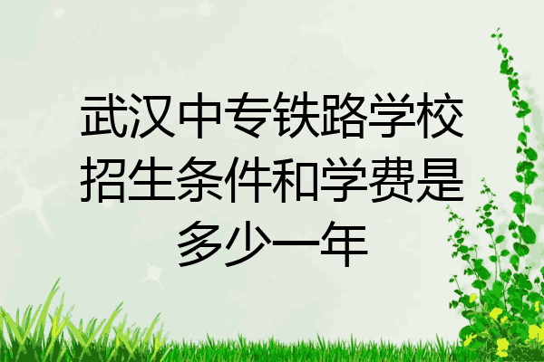 武汉中专铁路学校招生条件和学费是多少一年